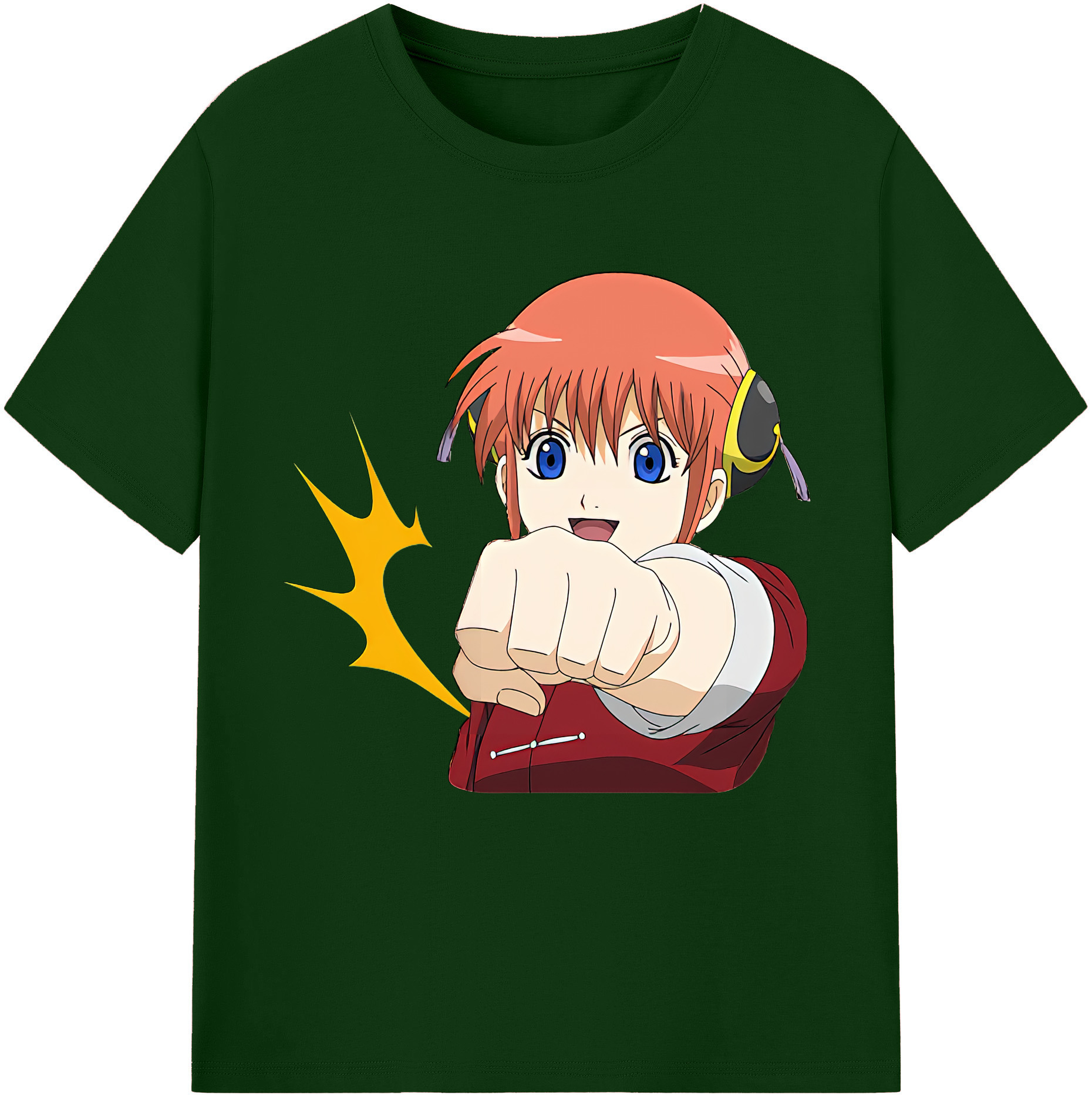 （画像用） ぎんたま 坂田銀時（さかたぎんとき） 神楽 志村新八（しむら しんぱち） GINTAMA Sakata Gintoki Kagura Shimura Shinpachi 綿100％半袖Tシャツ（フロントプリント）